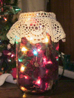 popourri Christmas jar